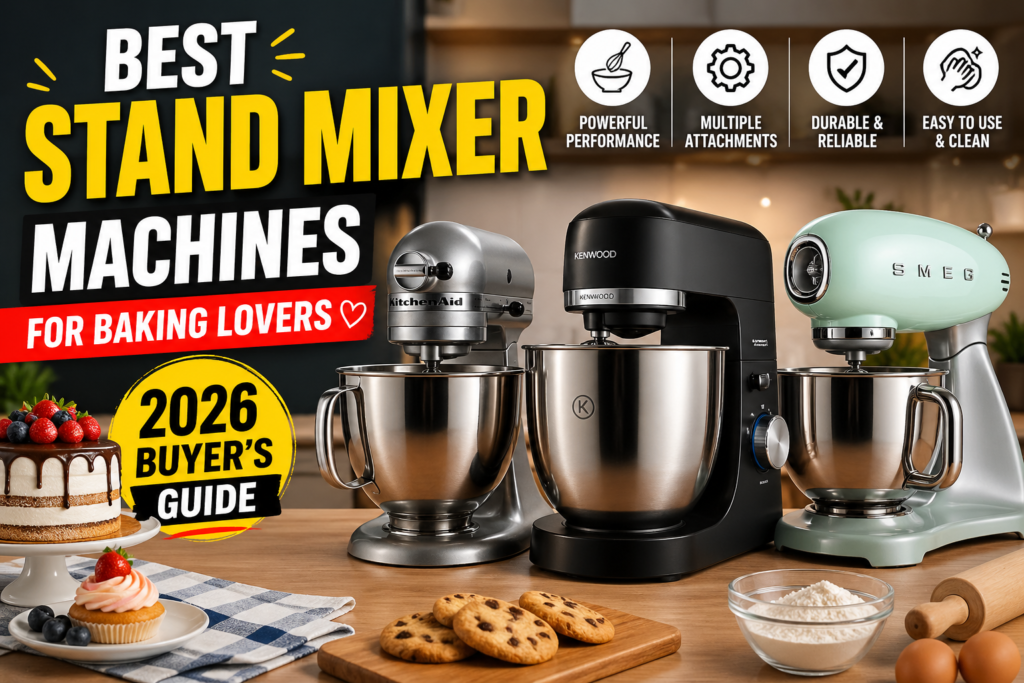 Best Stand Mixer Machines for Baking Lovers (2026 Buyer’s Guide)