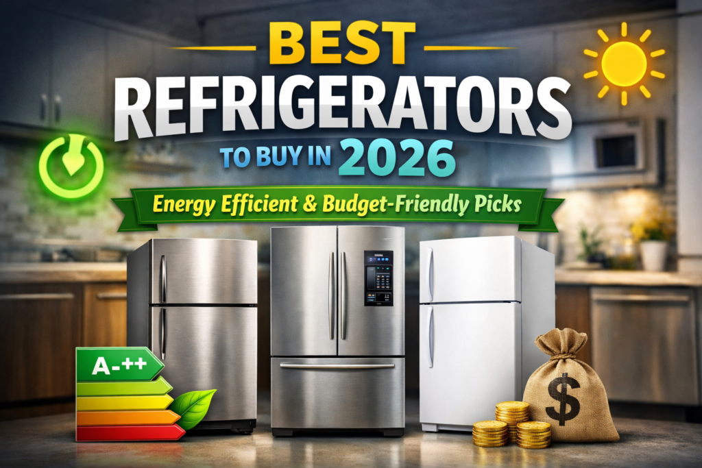 Best Refrigerators to Buy in 2026 (Energy Efficient & Budget-Friendly Picks)