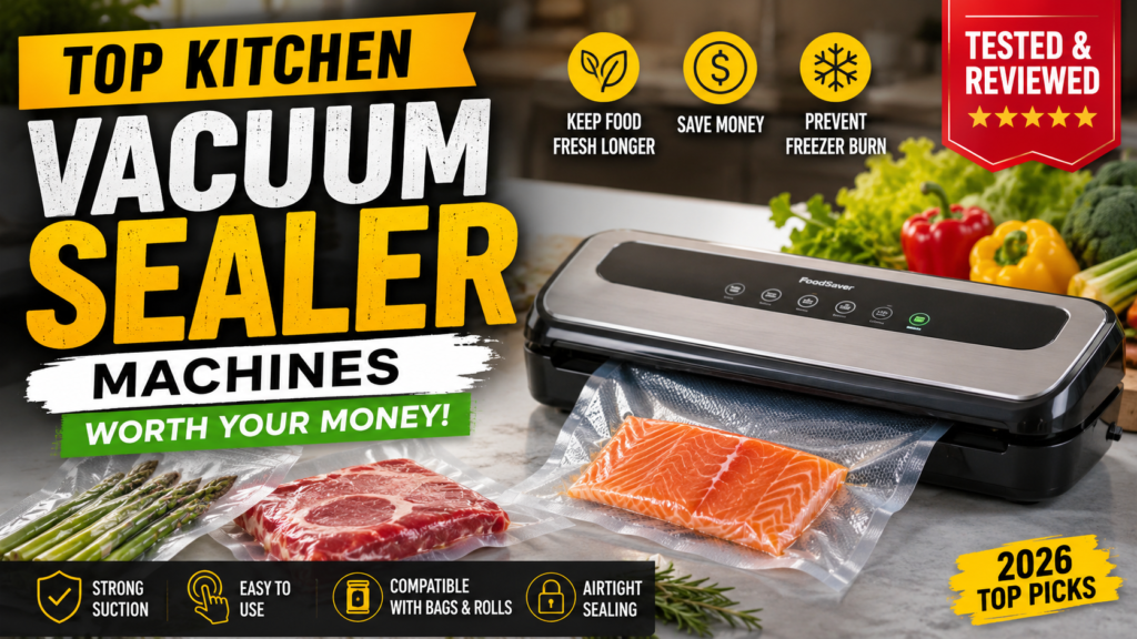 Top Kitchen Vacuum Sealer Machines Worth Your Money (Tested & Reviewed)