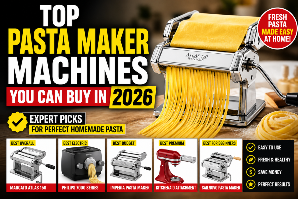 Top Pasta Maker Machines You Can Buy in 2026 (Expert Picks for Perfect Homemade Pasta)