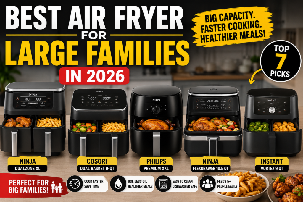 Best Air Fryer for Large Families 2026