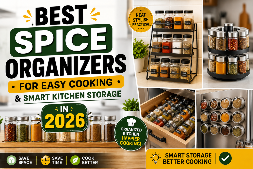 Best Spice Organizers for Easy Cooking and Smart Kitchen Storage in 2026