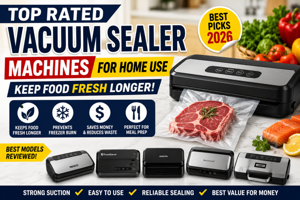 Top Rated Vacuum Sealer Machines for Home Use (Keep Food Fresh Longer)