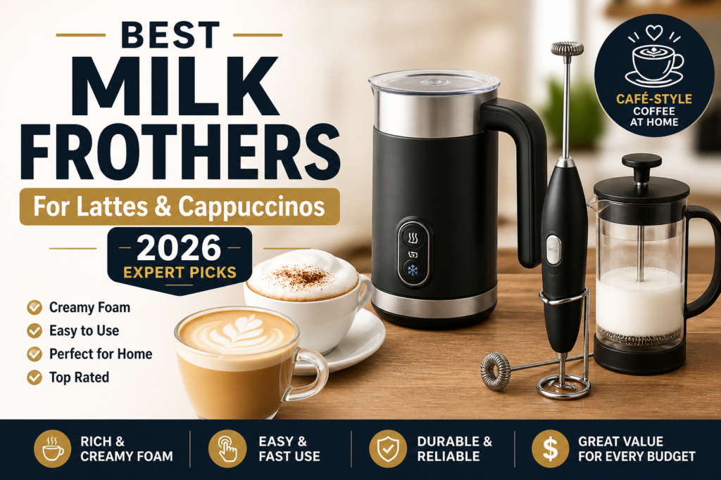 Best Milk Frothers for Lattes & Cappuccinos (2026 Expert Picks)