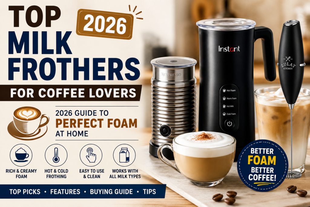 Top Milk Frothers for Coffee Lovers (2026 Guide to Perfect Foam at Home)