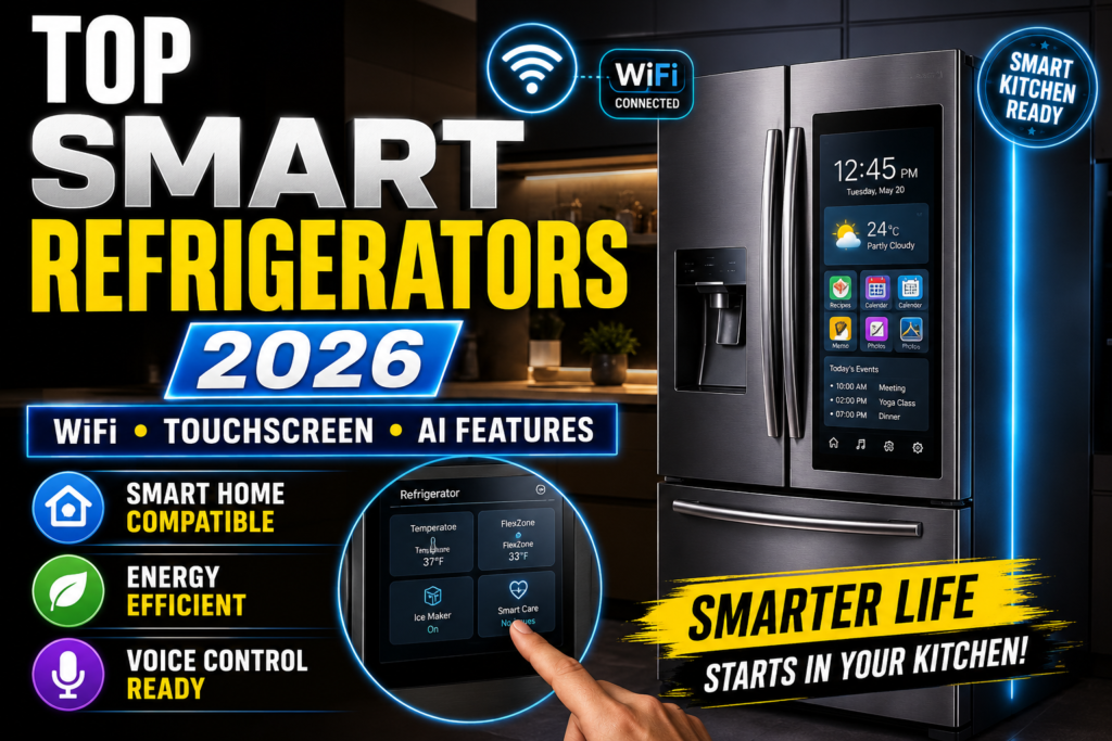Top Smart Refrigerators with Advanced Features (WiFi & Touchscreen)