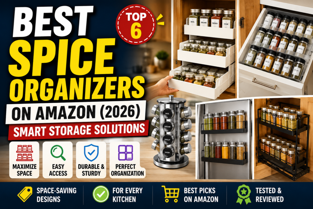 Best Spice Organizers on Amazon (2026) – Smart Storage Solutions