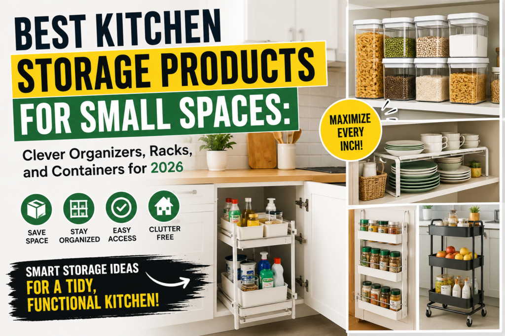 Best Kitchen Storage Products for Small Spaces: Clever Organizers, Racks, and Containers for 2026