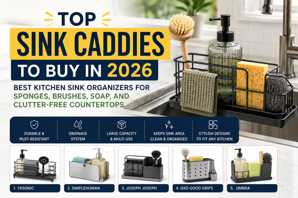 Top Sink Caddies to Buy in 2026: Best Kitchen Sink Organizers for Sponges, Brushes, Soap, and Clutter-Free Countertops