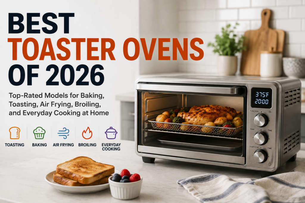 Best Toaster Ovens of 2026: Top-Rated Models for Baking, Toasting, Air Frying, Broiling, and Everyday Cooking at Home