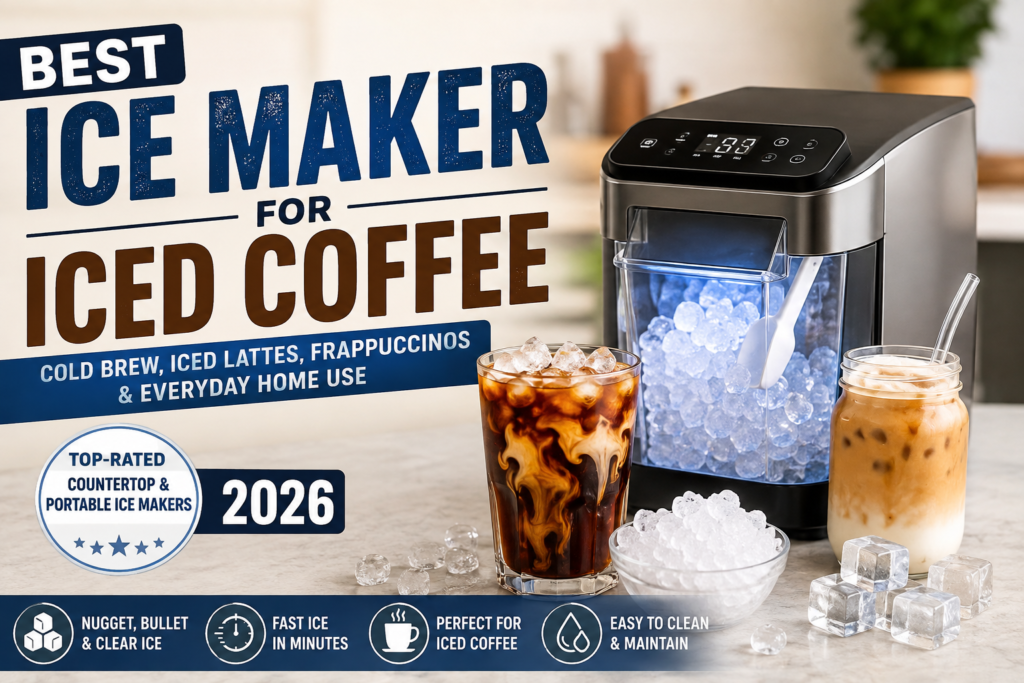Best Ice Maker for Iced Coffee in 2026: Top-Rated Countertop & Portable Ice Makers for Cold Brew, Iced Lattes, Frappuccinos, and Everyday Home Use