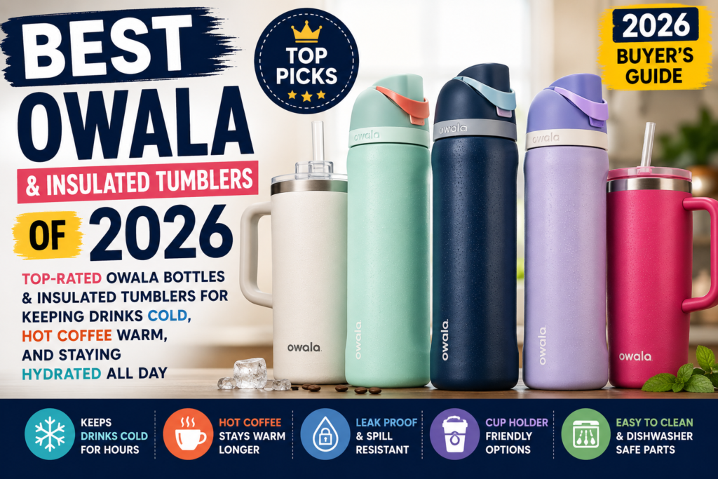 Best Owala & Insulated Tumblers of 2026: Top-Rated Owala Water Bottles & Insulated Tumblers for Keeping Drinks Cold, Hot Coffee Warm, and Staying Hydrated All Day