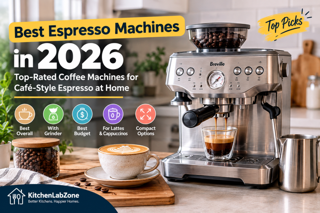 Best Espresso Machines in 2026: Top-Rated Coffee Machines for Café-Style Espresso at Home