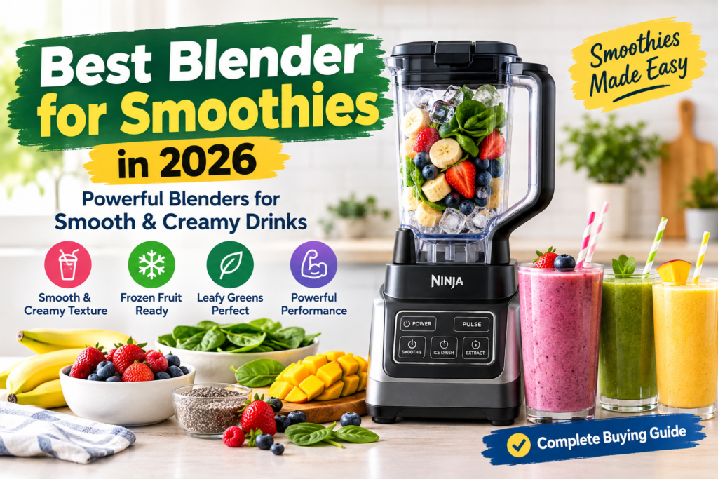 Best Blender for Smoothies in 2026: Powerful Blenders for Smooth & Creamy Drinks