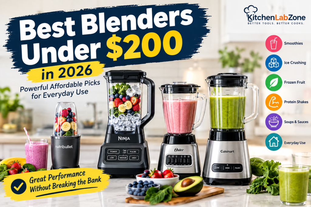 Best Blenders Under $200 in 2026: Powerful Affordable Picks for Everyday Use