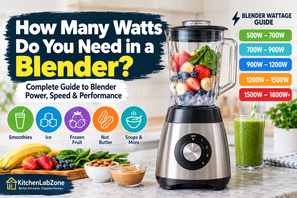 How Many Watts Do You Need in a Blender? Complete Guide to Blender Power, Speed & Performance