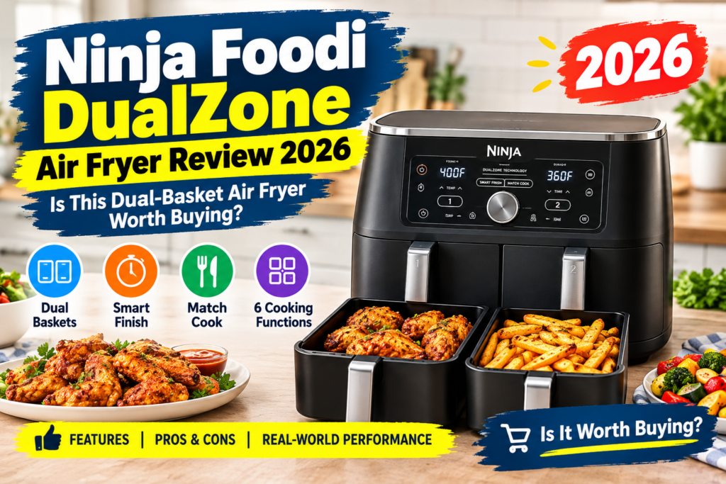 Ninja Foodi DualZone Air Fryer Review 2026: Is This Dual-Basket Air Fryer Worth Buying?