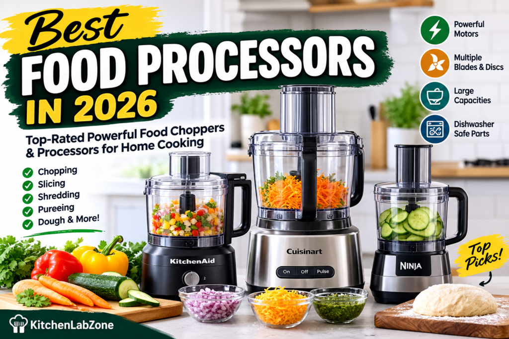 Best Food Processors in 2026: Top-Rated Powerful Food Choppers & Processors for Home Cooking